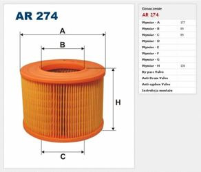 Filtr powietrza Filtron Renault Megane Scenic