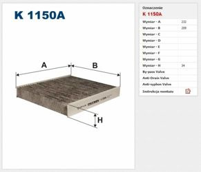 Filtr kabinowy Filtron Volvo V50