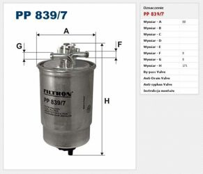 Filtr paliwa Filtron Volkswagen Polo III