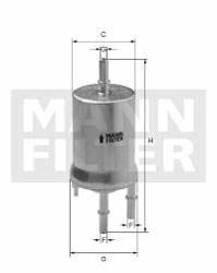 Filtr paliwa MANN Volkswagen Eos