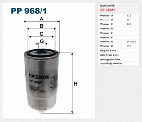 Filtr paliwa Filtron Alfa Romeo 166