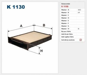 Filtr kabinowy Filtron Renault Megane 2