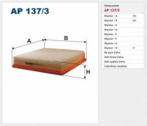 Filtr powietrza Filtron Renault Trafic II