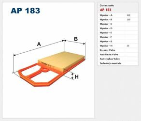 Filtr powietrza Filtron Volkswagen Lupo