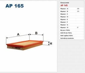 Filtr powietrza Filtron Volvo V40