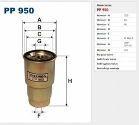 Filtr paliwa Filtron Toyota Yaris I / Yaris Verso