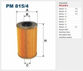 Filtr paliwa Filtron Renault Trafic II