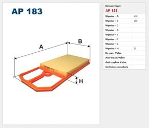 Filtr powietrza Filtron Volkswagen Bora
