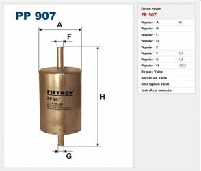 Filtr paliwa Filtron Renault Megane 1