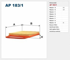 Filtr powietrza Filtron Volkswagen Polo IV