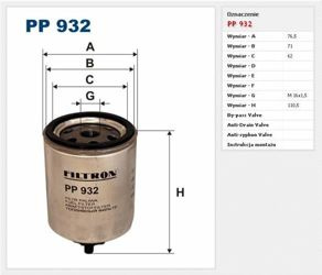 Filtr paliwa FIltron Renault Laguna 1