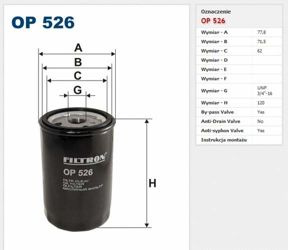 Filtr oleju Filtron Volkswagen Golf 3