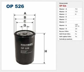 Filtr oleju Filtron Volkswagen Transporter T4