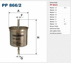 Filtr paliwa Filtron Volvo XC90