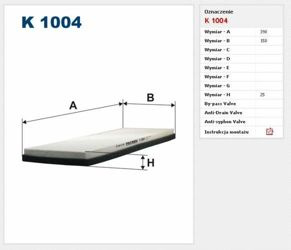 Filtr kabinowy Filtron Volkswagen Passat (1996->2000)