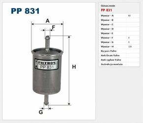 Filtr paliwa Filtron Volkswagen Polo III