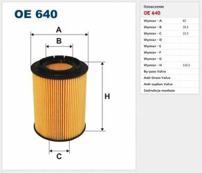 Filtr oleju Filtron Volkswagen Passat (1996->2000)