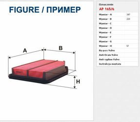 Filtr powietrza Filtron Volvo V70 III