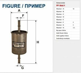 Filtr paliwa Filtron Volvo V40