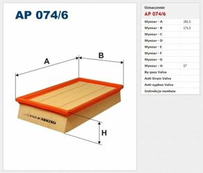Filtr powietrza Filtron Volvo C30