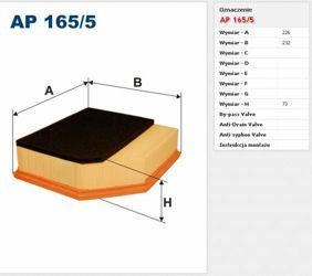 Filtr powietrza Filtron Volvo XC90