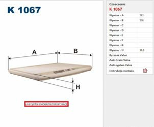 Filtr kabinowy Filtron Renault Megane Scenic