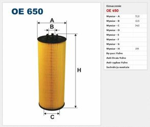 Filtr oleju Filtron Volkswagen Passat (3B3, 3B6)