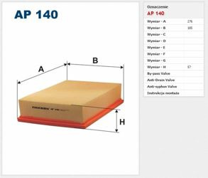 Filtr powietrza Filtron Volkswagen Caddy 2
