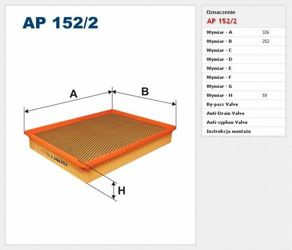 Filtr powietrza Filtron Fiat Croma