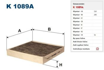 Filtr kabinowy Filtron Renault Laguna 2