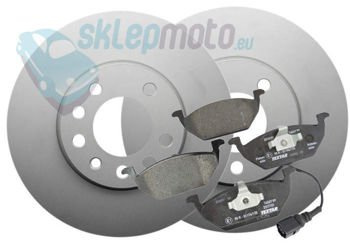 Komplet tarcze + klocki hamulcowe TEXAR VOLKSWAGEN GOLF V