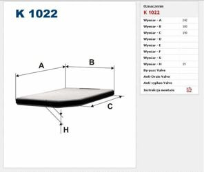Filtr kabinowy Filtron Renault Laguna 1