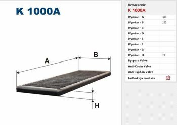 Filtr kabinowy Filtron Opel Astra F