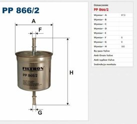 Filtr paliwa Filtron Volvo S40