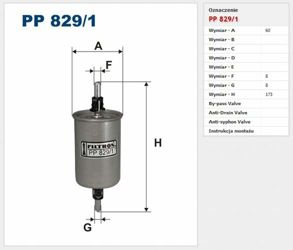 Filtr paliwa Filtron Alfa Romeo 156