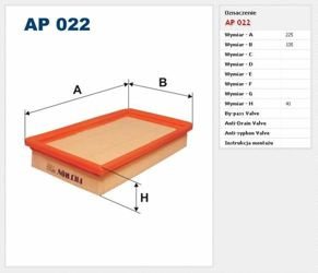 Filtr powietrza Filtron Fiat Cinquecento
