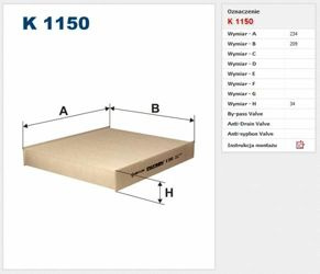 Filtr kabinowy Filtron Volvo C30