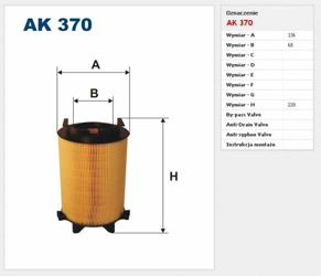 Filtr powietrza Filtron Volkswagen Jetta IV