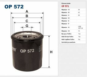 Filtr oleju Filtron Toyota Corolla E12