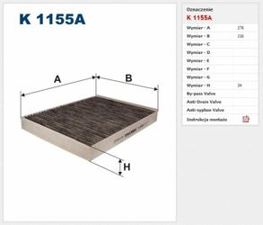 Filtr Kabinowy Filtron Volkswagen Touareg