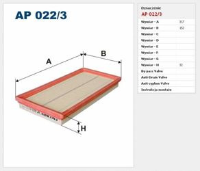 Filtr powietrza Filtron Fiat 500