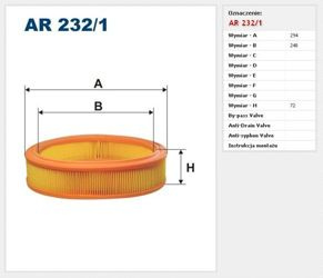 Filtr powietrza Filtron Fiat Doblo
