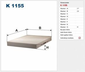 Filtr Kabinowy Filtron Volkswagen Touareg