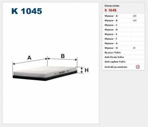 Filtr kabinowy Filtron Volkswagen Passat (1988->1996)