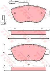 Klocki hamulcowe TRW przód Fiat Bravo