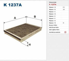 Filtr kabinowy Filtron Volvo V70 III