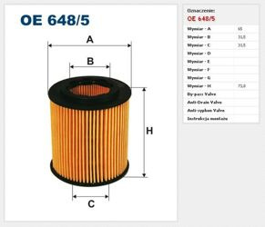 Filtr oleju Filtron Fiat Croma
