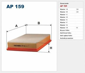 Filtr powietrza Filtron Volkswagen Sharan I