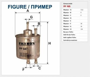 Filtr paliwa Filtron Volkswagen Transporter T5, Multivan V