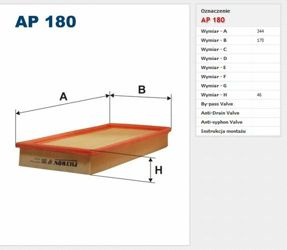 Filtr powietrza Filtron Volvo V40